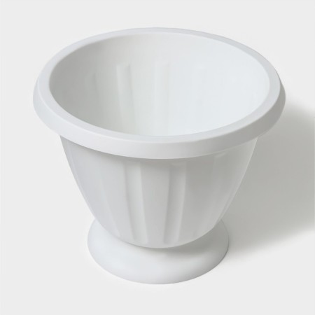 Street Kashpo "Palmyra", 10 l, white color-2