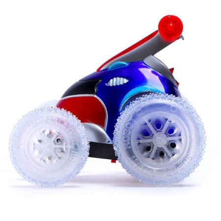 Crow in the radio -controlled “speed”, works on batteries, light effects, blue color-2