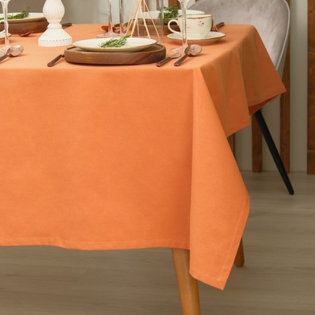 Tables Ethel Kitchen 150x110 cm, orange color, 100% cotton, sarzha 220 g/m2-1