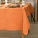 Tables Ethel Kitchen 150x110 cm, orange color, 100% cotton, sarzha 220 g/m2