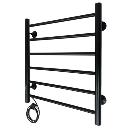 The electric heated towel -sprayer "Sanprise" Aurora P6, 500x600 mm, left, black-1