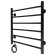 The electric heated towel -sprayer "Sanprise" Aurora P6, 500x600 mm, left, black