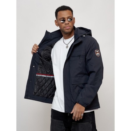 Sports male jacket, size 56, dark blue color-12