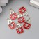 Decor for creativity Metal "Red Label" silver, enamel 1.6x1.1 cm