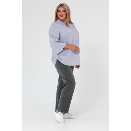 Female blouse, size 52, gray color-2