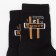 Noski children's terry, black color, size 22-24