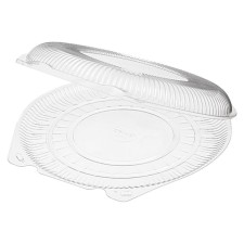 A container with an insoluble cover T-300, round, white color, size 30.6 x 30.1 x 4 cm, volume 1 liter