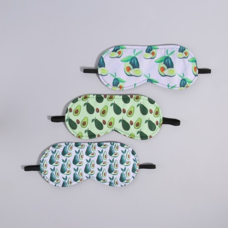 Avocado sleep mask, 19.5 × 8.5 cm, elastic band is single, MIX drawing-2