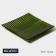 Glass plate Magistro "Paporotnik", 14.5 × 14 × 1.8 cm, green green