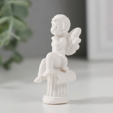 Polystone souvenir "Angel on the column" 5.5x2.5x2.5 cm-3