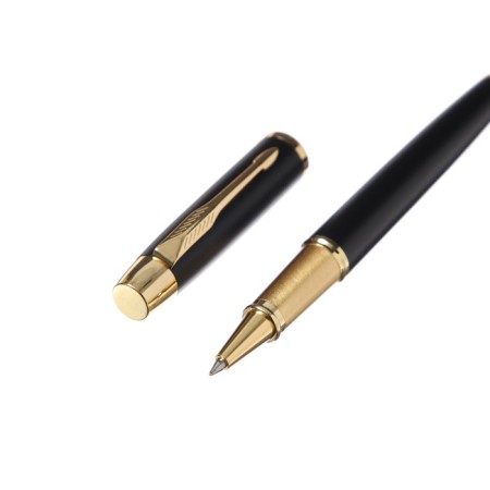 Handle Gift Roller in the leatherette case, the case is black, gold-3
