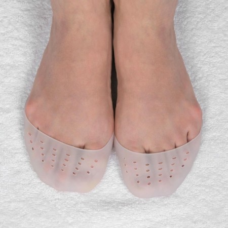 Separates on the toes, breathing, silicone, 9 × 9 cm, pair, white color-1