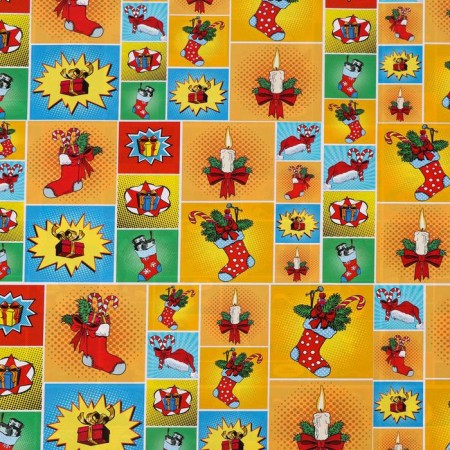 Glossy packaging "Pop-Art New Year", bilateral, 70 x 100 cm-4