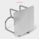 Universal holder on Velcro, 7 × 6 × 7 cm, chromium color