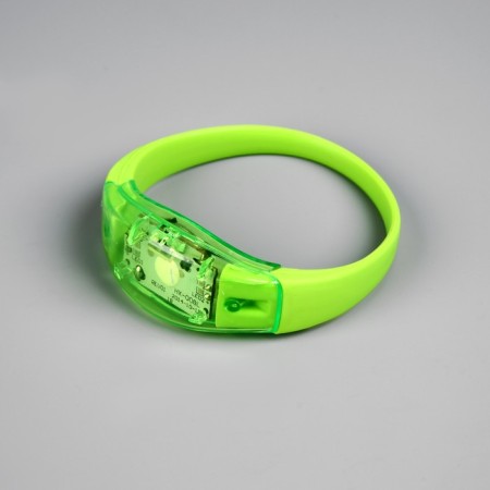 Green LED bracelet, CR2016x2 batteries, Green glow-4