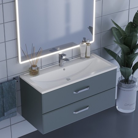 Sink uperwood Foster, furniture, 100 cm, rectangular-2
