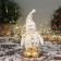 Soft toy "Snowman in a suit with stars" 36x19 cm, golden-white