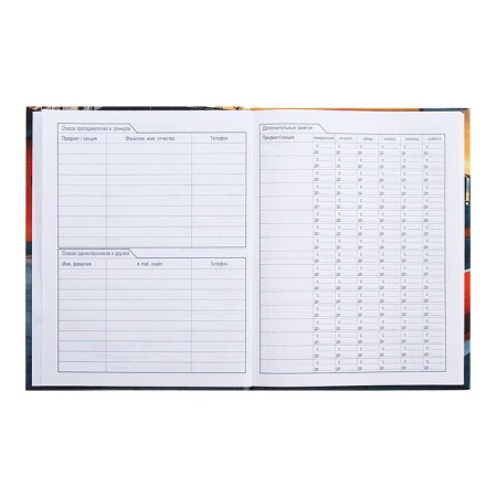 Universal diary for grades 1-11 Sport Style, hard cover, glossy lamination, 40 sheets-5