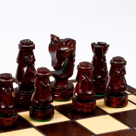 Chess Polish Madon, manual work "Gevont", 50 x 50 cm, king h = 10 cm, weighted-4