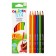 Pencils of 6 colors, Carioca "Maxi Tita", plastic, hexagonal, 40 mm neck, thickened, shock resistant