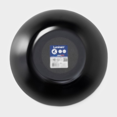 Deep plate Luminarc Cottage Black, 700 ml, D = 20 cm, glass, black-3