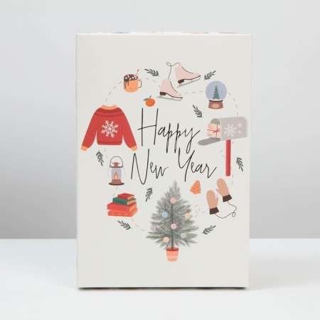 Folding box "Hugge", 30 x 20 x 9 cm, new year-3