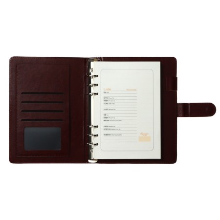 Organizer on the rings of "Classic" A5, 96 sheets in a line with a strap, mix-4