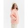 Demisason windbreaker for girls Minaku from SoftShell on fleece, waterproof, peach, height 140 cm