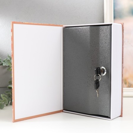 Casket safe Book Plastic, Metal "Pachvorka butterflies" 5.5x15.5x24 cm-1