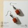 Earrings plastic "cocktail", brown color