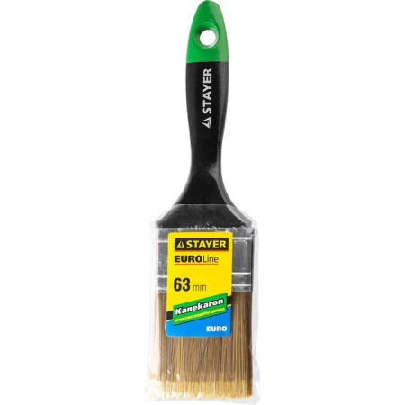 Brush flat Stayer Universal-Artex, artificial bristles, wooden pen, 63 mm-1