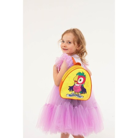 Baby backpack, leatherette, 23x21x10 cm, "beloved heroes", parrot Kesha-6