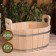 Gang of linden, 15 l, oval, stainless hoop, "Dobroparov"