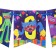 Garland on a tape with a poster "Happy Birthday!", Length 175 cm, monster