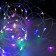 Garland "thread" 10 m Rosa, IP20, silver thread, 100 LED, glow of multi, 12 V