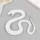Adhesive -based decor "snake" foam glitter 8x9 cm black