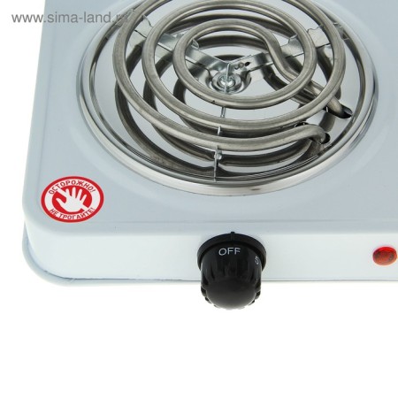 Electric tile Luazon LHP-003, 2 burners, 2000 watts, heater spiral, white-3