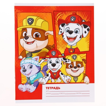 Notebook in a cage 12 sheets, 5 types of mix, cover coated cardboard, puppy patrol-4