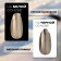 Nail rubbing, with an applicator, chrome champagne color