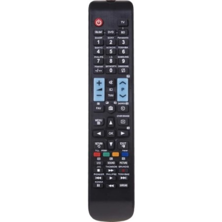 Remote control rexant ST-01, with a Smart TV function, universal, black