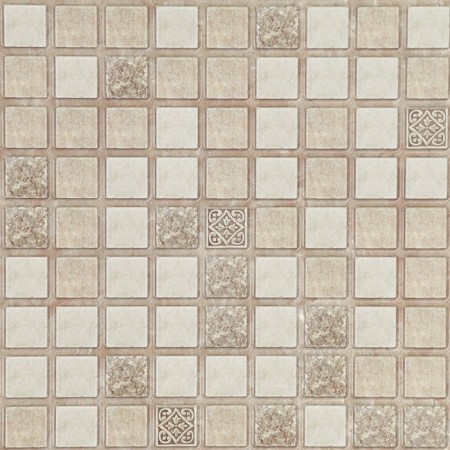PVC mosaic panel brown with patterns 960x480 mm-1