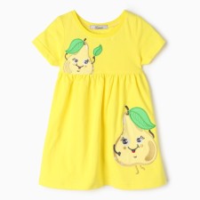 Dress for girls, yellow color, height 92 cm
