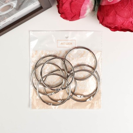 Ring for creativity (for photo albums) "silver" int. D = 5 cm external. D = 5.5 cm-5