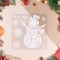 Stickers on the windows "New Year" snowman, snowflakes, 24 x 20 cm