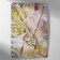 Cool "lovely" heart, assorted, white color in gold, 40 cm