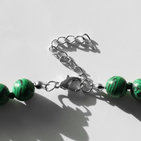 Beads ball No. 10 "Malachite", 55 cm-1