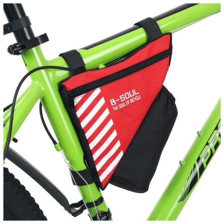 Cycling with a compartment for a bottle, the color is red-1