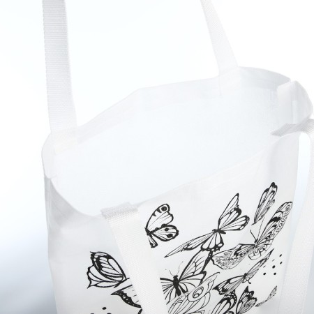 Bag Schoper for coloring "Butterflies", 35x40 cm, spanbond-7