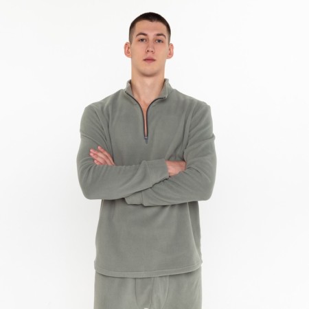 Male thermal underwear, size 54-56 (height 180-186 cm), gray color, fleece, 100% polyester-2