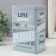 Rectangular metal box "I love you to the moon" 7.8x12.2x18.6 cm
